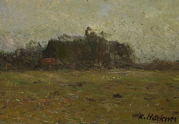 Rudolf Höckner - Bauernhof in Landschaft bei Wedel