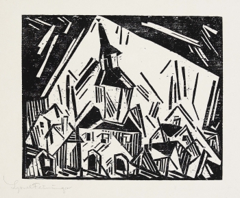 Lyonel Feininger - Rathaus von Zottelstedt, 2