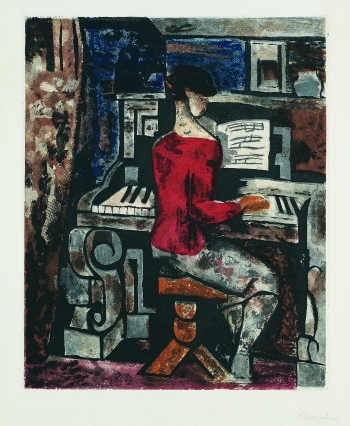 Marcel Gromaire - Femme au Piano
