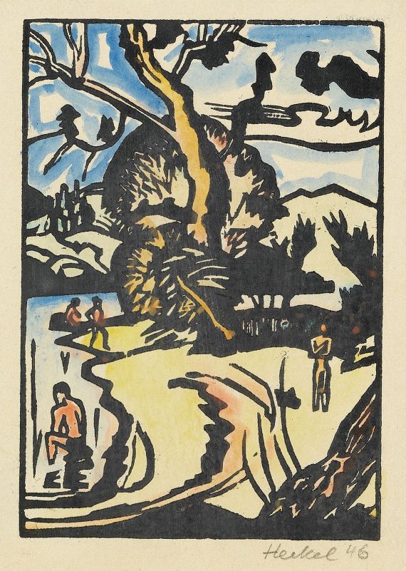 Erich Heckel - Badende am See