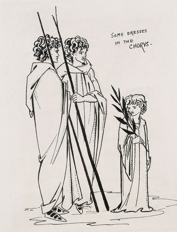 Aubrey Beardsley - Some dresses in the chorus