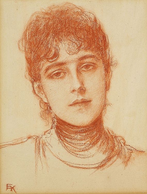 Friedrich August von Kaulbach - Porträt Gretel Lahmeyer