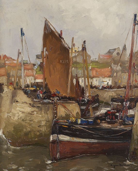 Eugène Dekkert - Schottischer Hafen in St. Monance