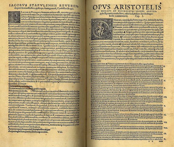  Aristoteles - Ethicorum ad Nicomachum. 1541.