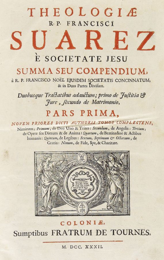 Francisco Suarez - Summa seu compendium. 1732.