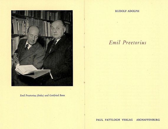 Emil Preetorius - Monographien, zus. 26 Tle. - 1914-76