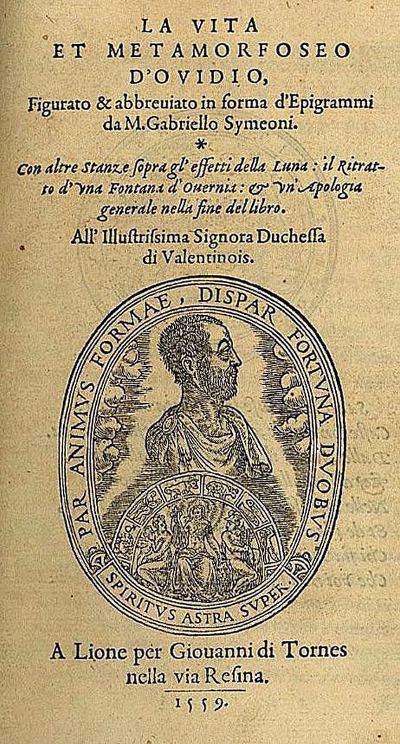 Publius Ovidius Naso - Vita et metamorfoseo. 1559.