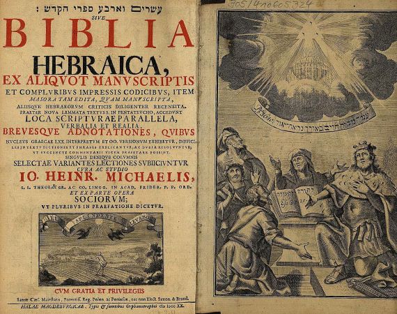   - Biblia hebraica. 1720.