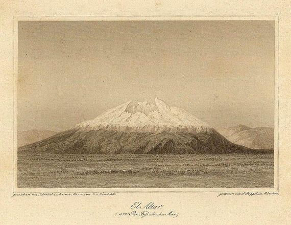 Alexander von Humboldt - Umrisse von Vulkanen. 1853. EA.