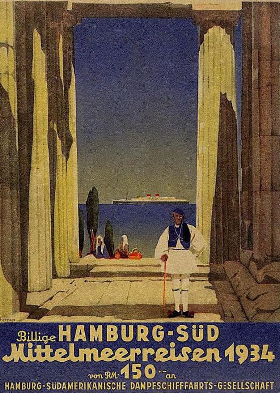   - Hamburg-Südamerika-Reisen Speisekarten, 7 Tle.