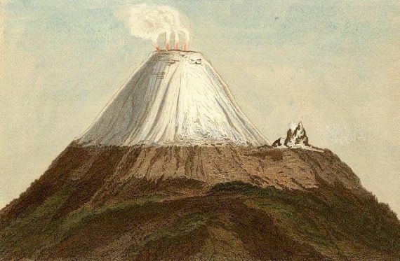 Alexander von Humboldt - Volcans des cordillères. 1854.