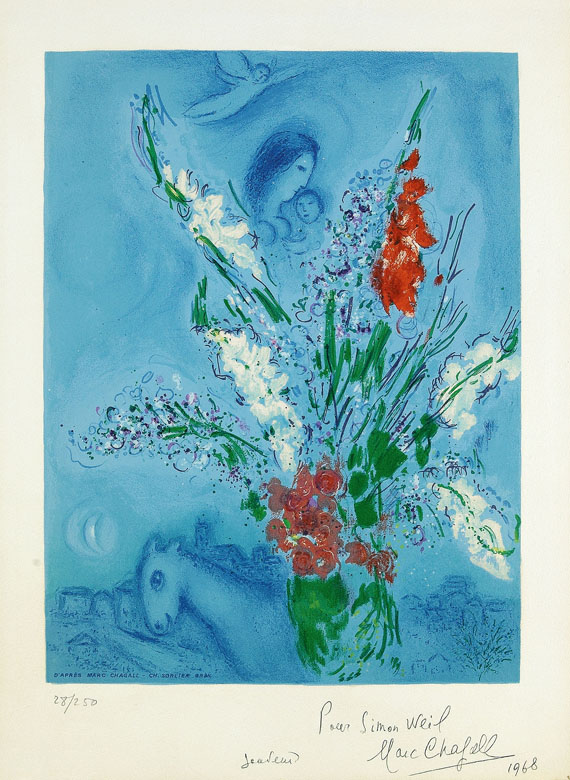 Marc Chagall - Die Gladiolen