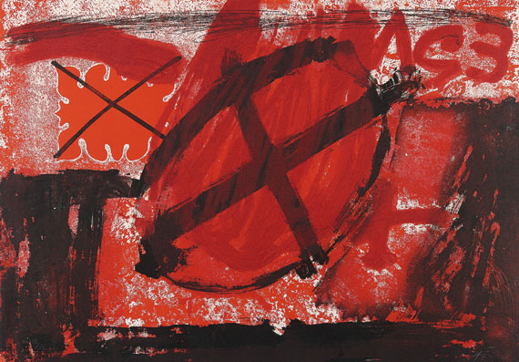 Antoni Tàpies - Cercle rouge
