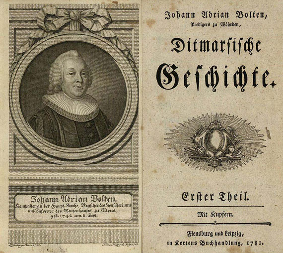 Bolten, J. A. - Ditmarsische Geschichte, 4 Bde. 1781-1788