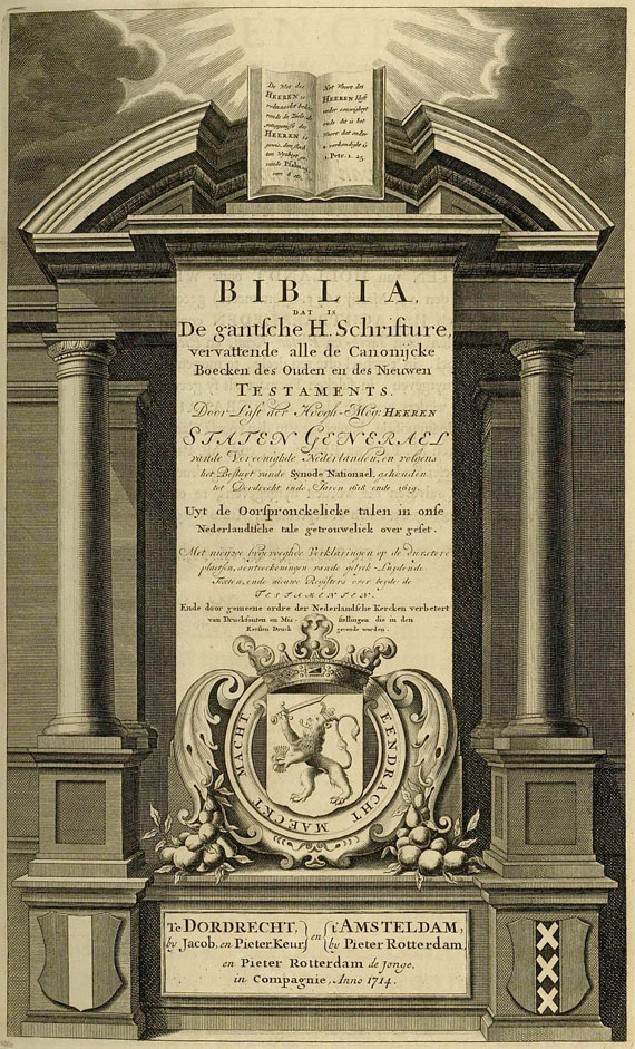 Biblia neerlandica - Biblia, 2 Bde. 1714