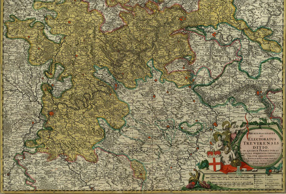 Rheinland-Pfalz - Electoratus Trevirensis ditio. Pars meridionalis ... sive Superior Rheni, Mosae et Mosellae.