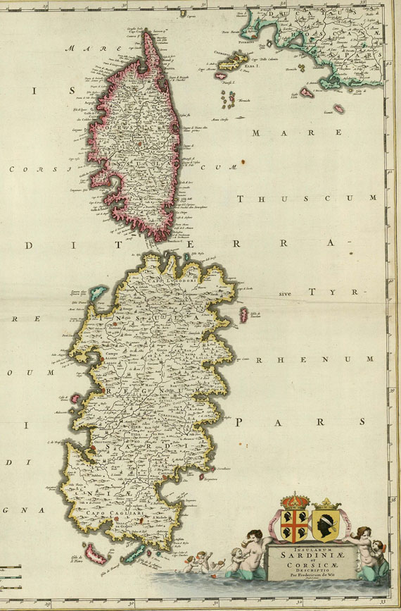 Italien - Insularum Sardiniae et Corsicae descriptio.