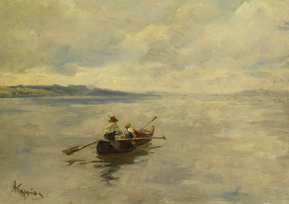 Albert Kappis - Ruderboot auf dem Bodensee (?)