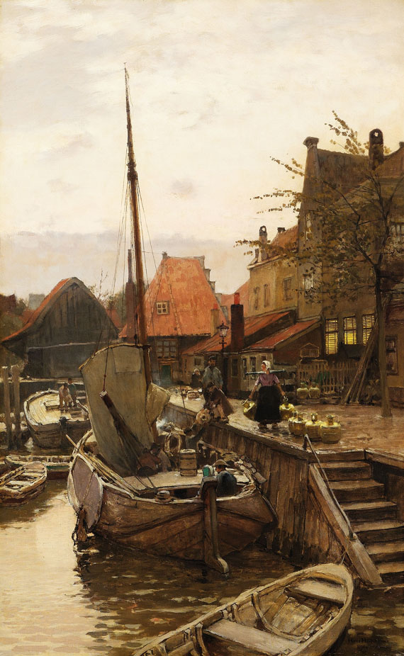 Hans Herrmann - Hafenszene - Holland