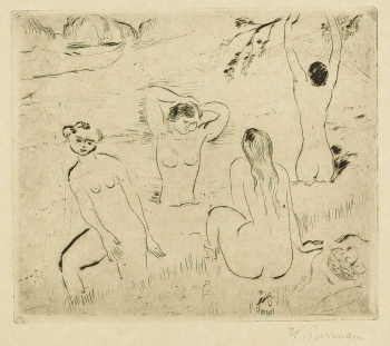 Hans Purrmann - Vier badende Frauen (Sommer)