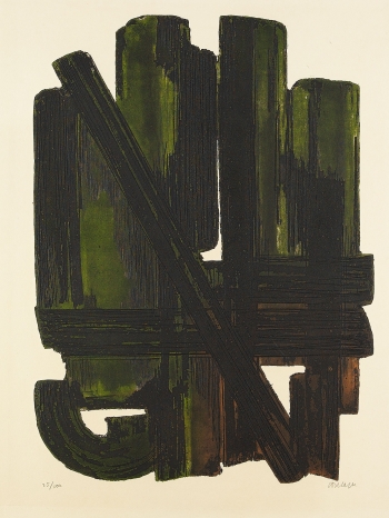 Pierre Soulages - Eau-forte VIII