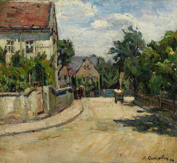 Aleksandr Aleksandrowitsch Osmerkin - Dorfstraße in Odessa