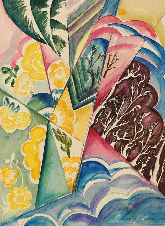 Natalia Sergeevna Goncharova - Paysage 2 (Gefächerte Landschaft)