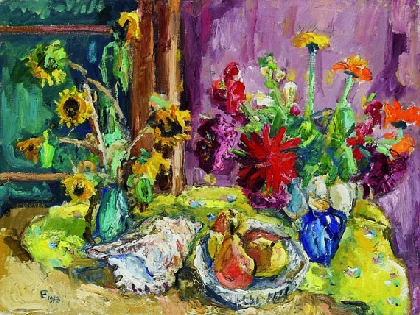 Franz Frank - Blumen und Muschel