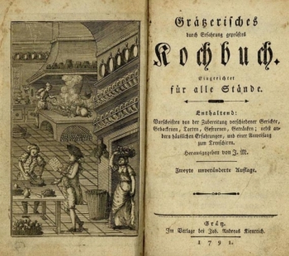 Melin, J. - Grätzerisches durch Erfahrung geprüftes Kochbuch. 1791
