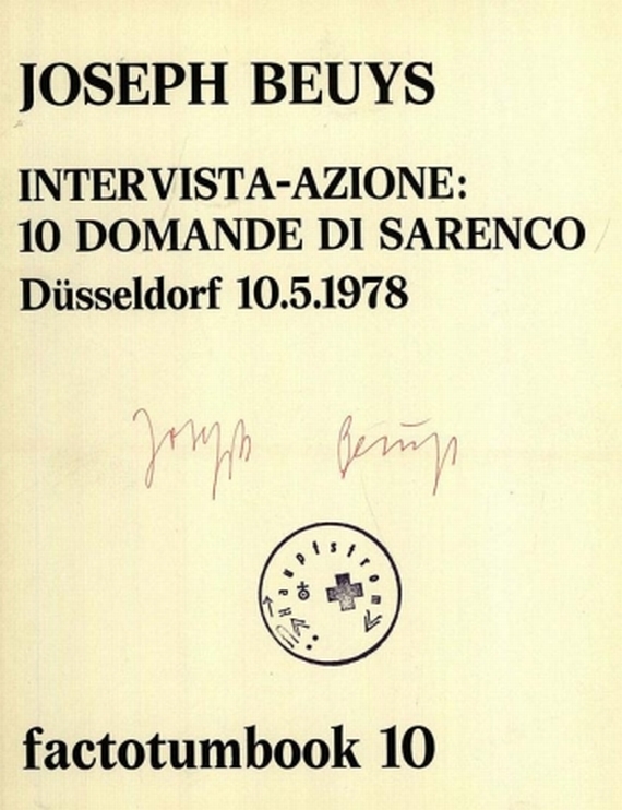 Joseph Beuys - 4 Kataloge. 1978-1985