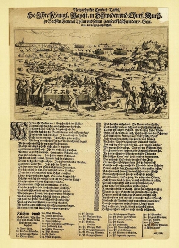 Einblattdruck - Einblattdruck. ConfectTafel. 1631