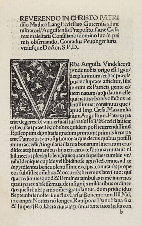 Konrad Peutinger - Sermones convivales (1506). - 4 Drucke angeb.