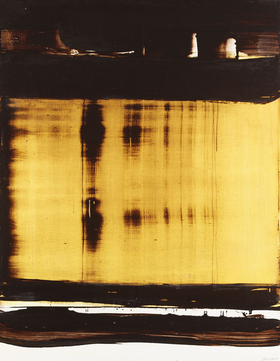Pierre Soulages - Peinture 127 cm x 99 cm, 23 septembre 1977