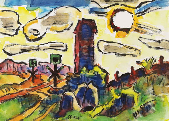 Karl Schmidt-Rottluff - Bahnübergang