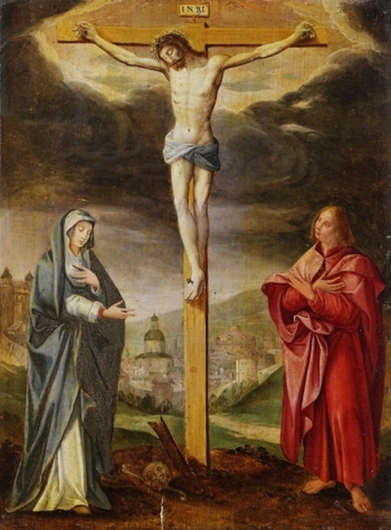  Deutschland - Kreuzigungsgruppe mit Maria und Johannes