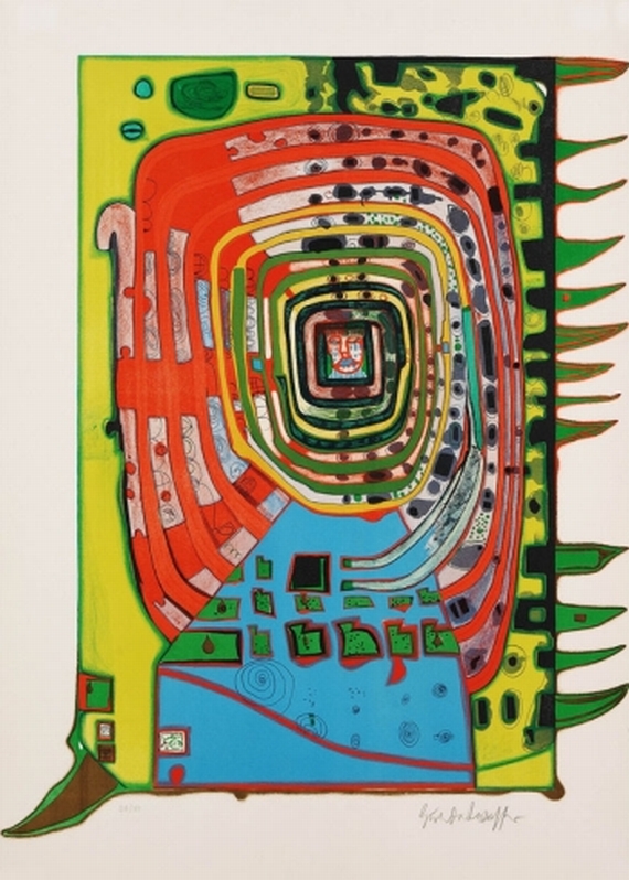 Friedensreich Hundertwasser - Das falsche Augenlid