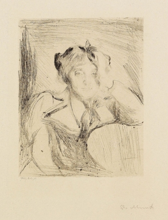 Edvard Munch - Porträt eines jungen Mädchens