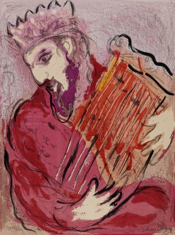 Marc Chagall - David mit der Harfe