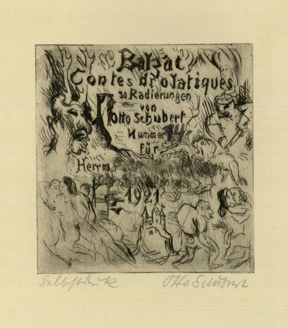 Otto Schubert - Balzac. Contes Drolatiques. 1921