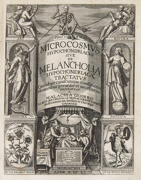 Malachius Geiger - Microcosmus hypocondriacus. 1652