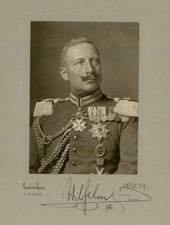  Wilhelm II. - Sign. Portrait. 1909