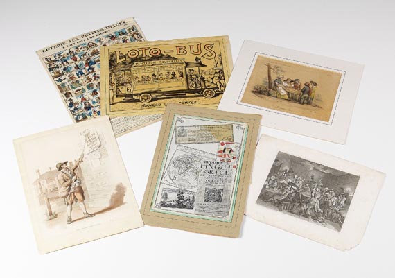  Glücksspiel - Mehr als 125 Bll. mit Darstellungen zu Lotterie u. Glücksspiel.
