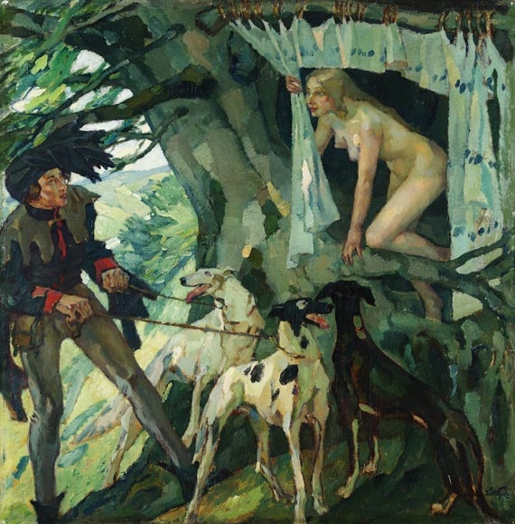 Leo Putz - Märchenprinzessin im Baum