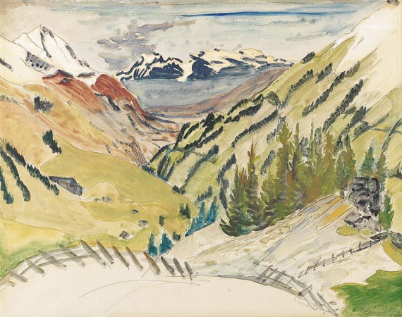 Erich Heckel - Schweizer Berge