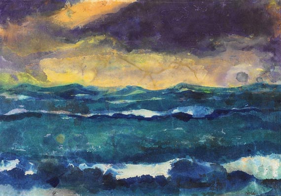 Emil Nolde - Meer (mit Abendhimmel)