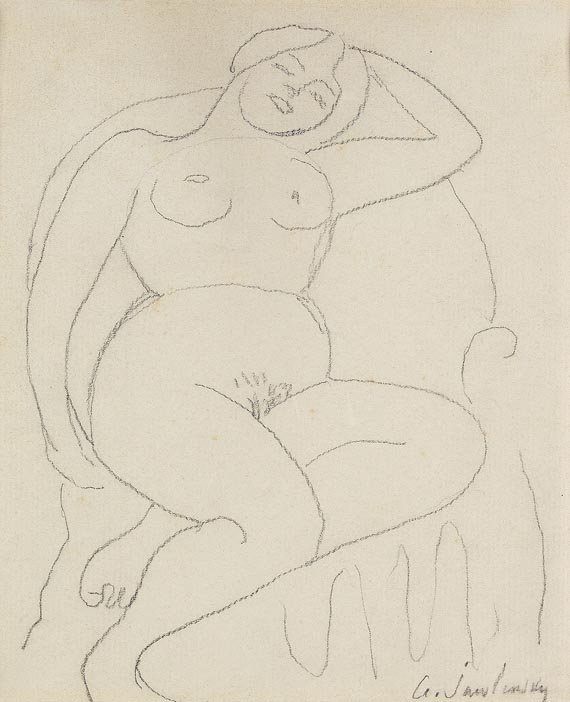 Alexej von Jawlensky - Akt im Sessel