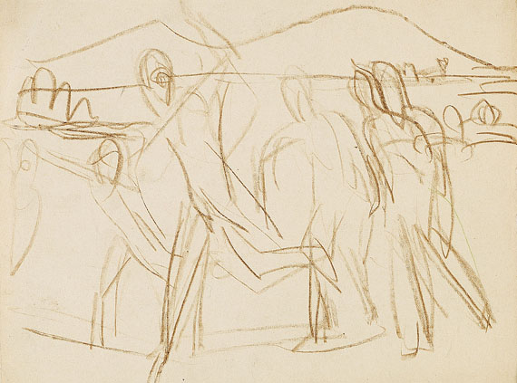 Ernst Ludwig Kirchner - Badende am See
