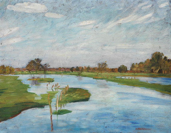 Otto Modersohn - Überschwemmte Wümmewiesen