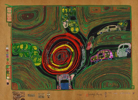 Friedensreich Hundertwasser - Kreisverkehr der Straßengekreuzigten