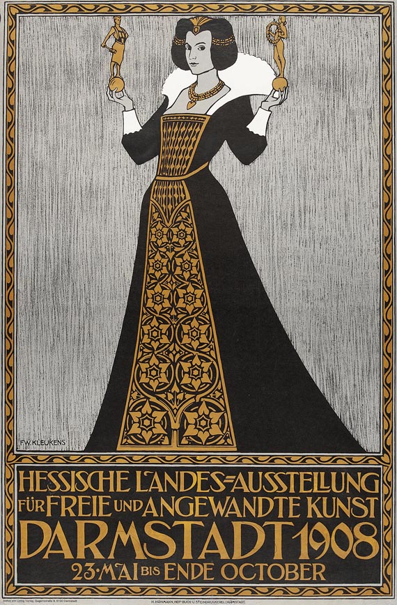 Friedrich Wilhelm Kleukens - Plakat: Hessische Landes-Ausstellung